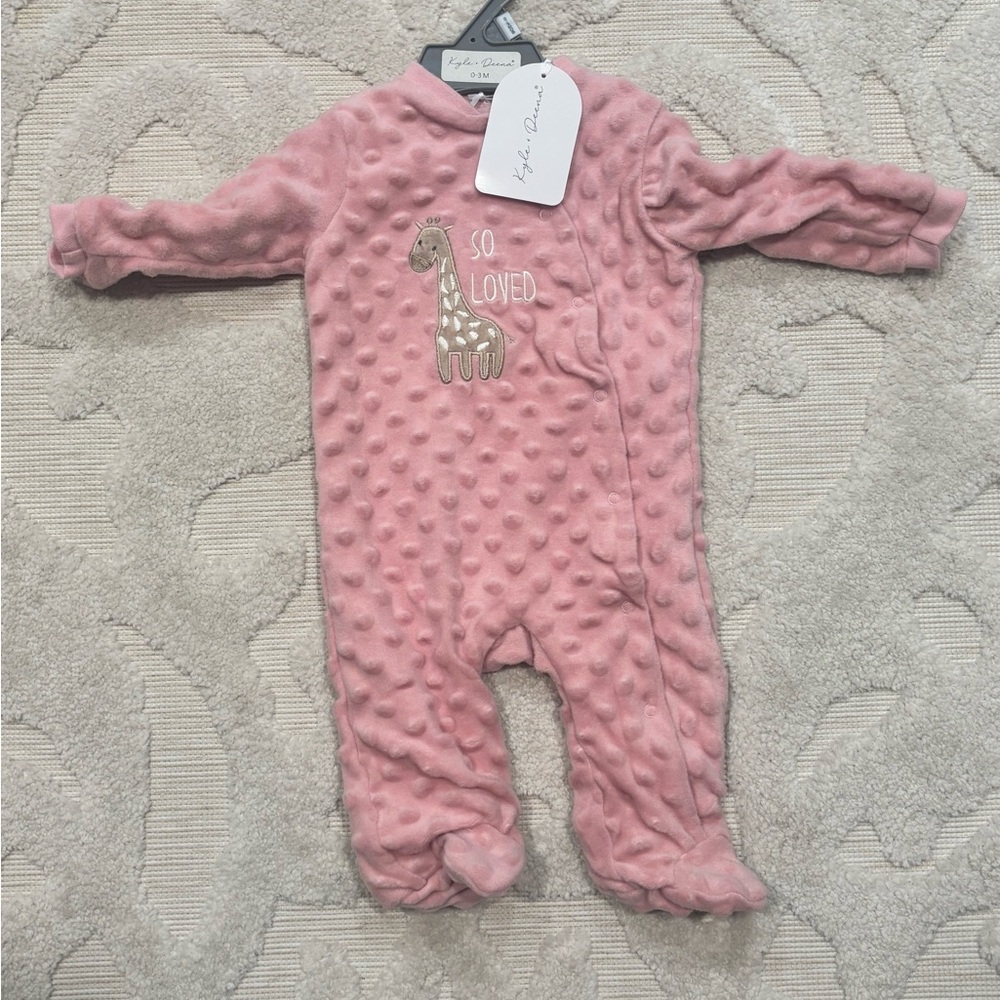 Adorable Pink Textured Footie